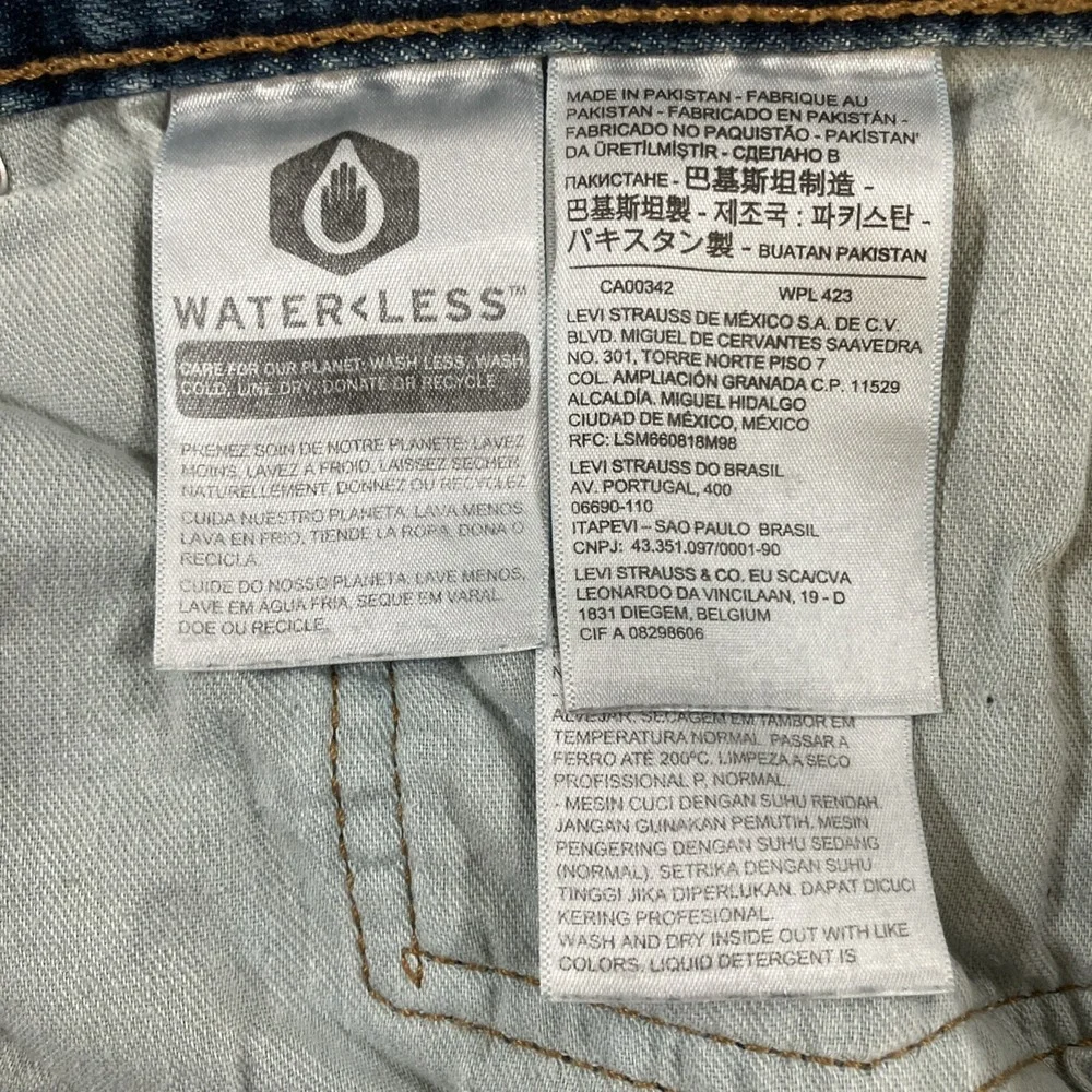 Levis 559 Jeans Mens 38x36 Blue Medium Wash Relaxed Straight Denim